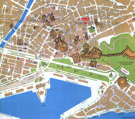 malaga centro map.